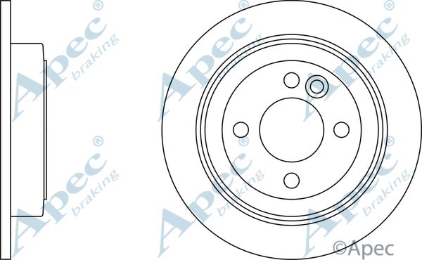 APEC BRAKING Тормозной диск DSK2063